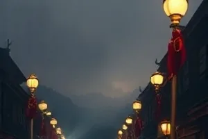徒步中国画面，背包客站在山脊线上