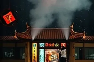 深夜电台·城市回声直播间画面，主播抱着吉他对麦